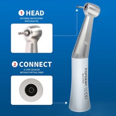 NSK Style Dental Slow Low Speed Contra Angle Handpiece Push / Latch Head E-type