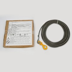 7/16in*100FT Steel Winch Cable Wire Rope Swivel Self-locking Hook 2469.18 lbs