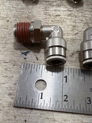 Lot Of 13 New Camozzi C6520 06-04, 3/8″x 1/4″ Male NPT Swivel Elbows