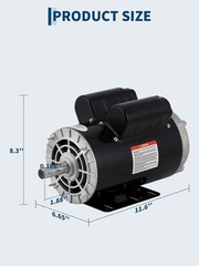 3HP / 3.7HP Air Compressor Electric Motor 230V 3450RPM 56 Frame CW/CCW Rotation