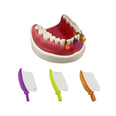 Dental Wooden Interdental Wedges Steel wedge With Metal Plastic Wedge Knife