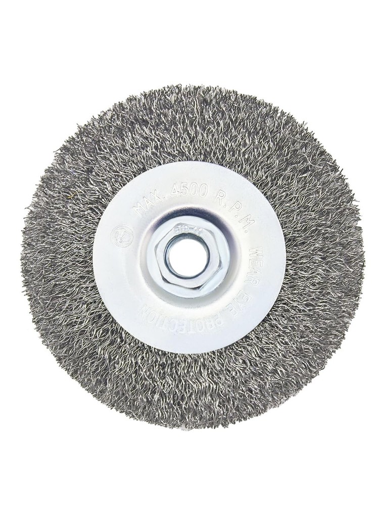 4in Crimped Wire Wheel Brush 5/8-11 Angle Grinder Rust Removal
