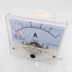 US Stock Analog Panel AMP Current Ammeter Meter Gauge 85C1 0-5A DC