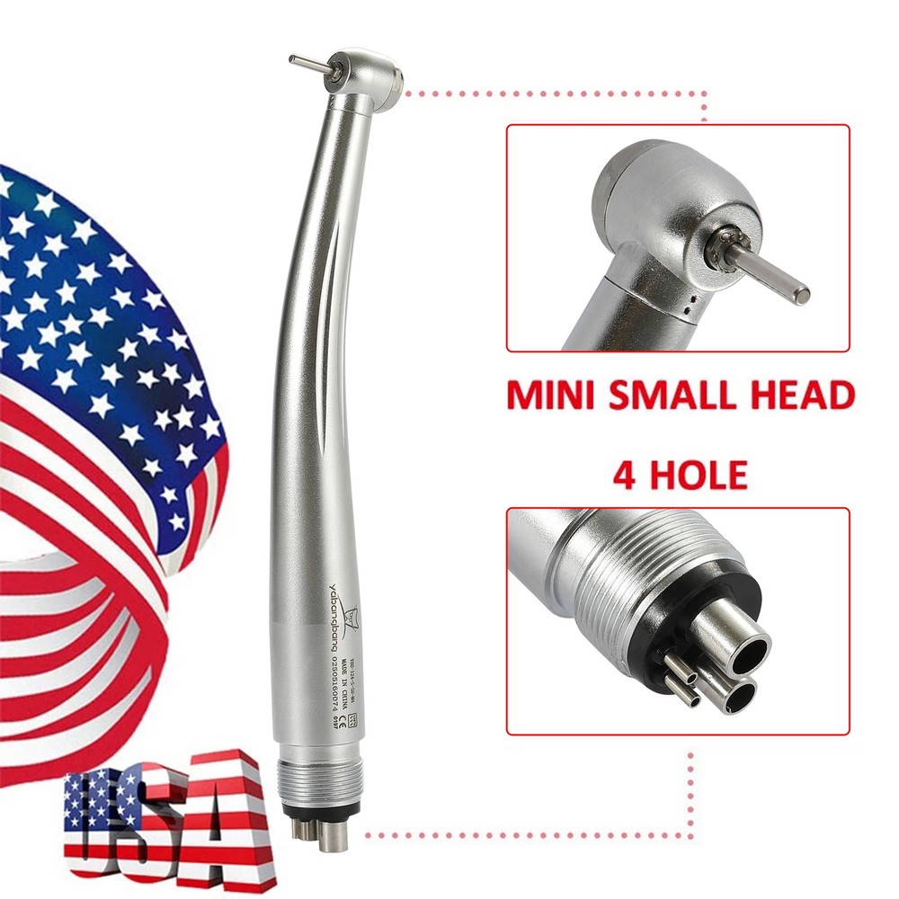 Mini Head Dental High Speed Handpiece One Water Spray Air Turbine M4 4Hole