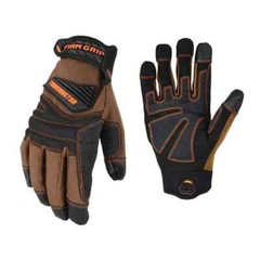Firm Grip Trademaster Padded Knuckles & Touchscreen Tan Duck Canvas Work Gloves