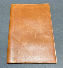 Shinola Medium Journal iPad Mini Cover w/o Tab Natural Leather Wallet