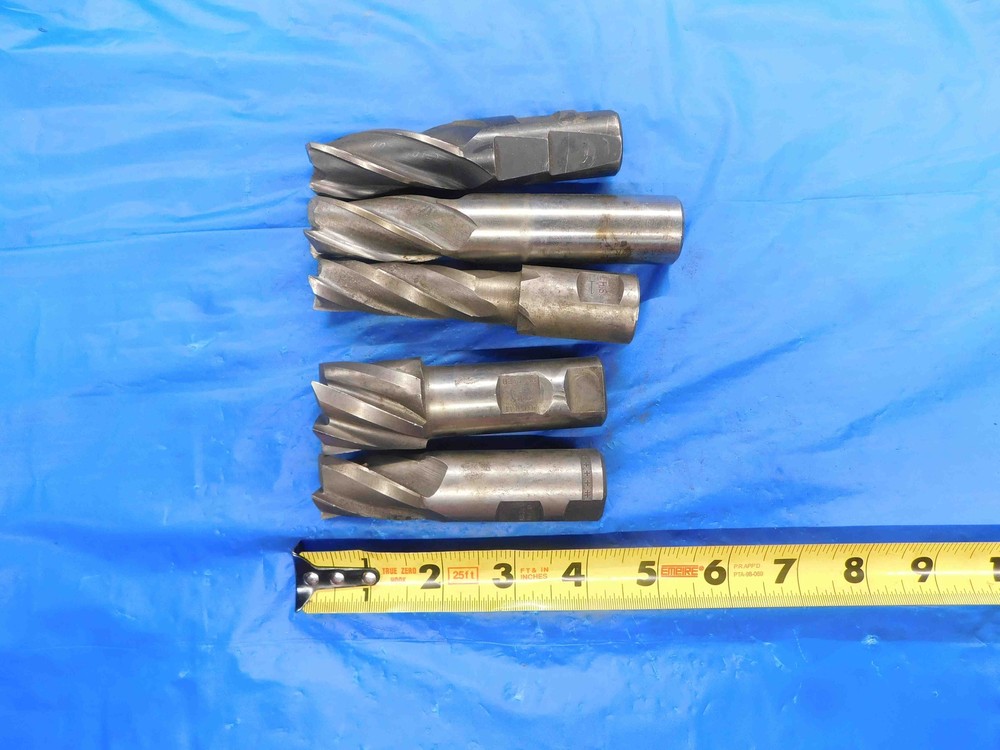 5PCS CORNER RADIUS & SQUARE HSS END MILL VARIOUS DIAMETERS FROM 1″ – 1 3/8