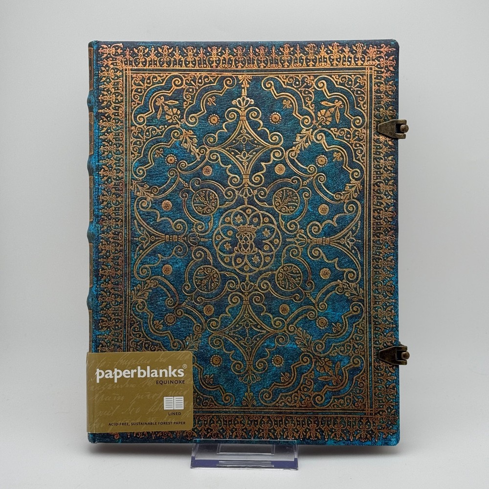 New Paperblanks Journal Midi 9″X7″1″ Equinoxe AZURE Blue Hardcover