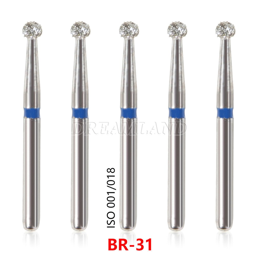 100 Types Dental FG Diamond Burs For High Speed Handpiece Friction Grip 50pcs