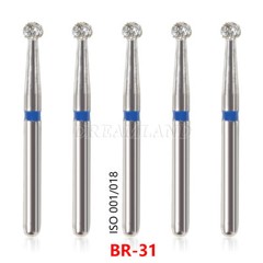 100 Types Dental FG Diamond Burs For High Speed Handpiece Friction Grip 50pcs