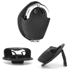 2Pack Handcuff Case Nylon Open Top Holder Pouch Fits Chain/Hinged Cuff Waist Bag