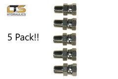 1/4″ Male Pipe NPT x 1/4″ Female Pipe Swivel NPSM 1404-04-04 FIVE PACK!!!