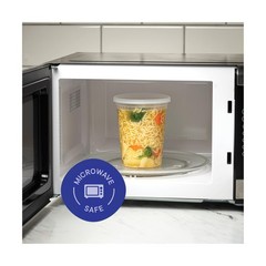 [240 Sets – 32 oz.] Clear Plastic Deli Food Storage Containers with Airtight …