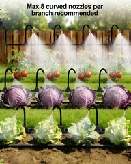 Upgraded 5/16″ Drip Irrigation Kit (100FT), High-Flow Garden Watering System …