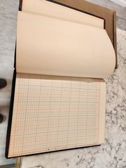 Vintage Boorum & Pease Record Rule Account Book Size 11”x14” 23-150 16-R