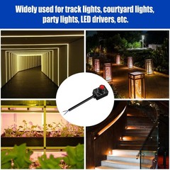2pc DC 0/1-10V LED Dimmer Mini Controller Rotary Switch PWM Dimming for Driver