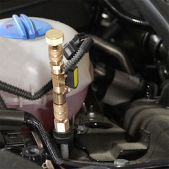 2 X HVAC Tool AC Schrader Valve Core Remover Dual Size 1/4 & 5/16 Port Installer
