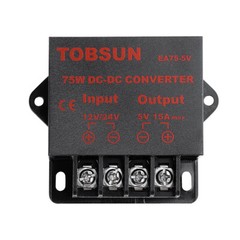 DC 12V DC24V to DC 5V 15A 75W Voltage Regulator Buck Converter Step Down Reducer