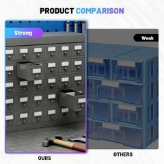 50 Drawers Metal Storage Drawer Cabinet Hardware Organization Storage Box