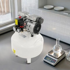 30L 3/4HP Dental Air Compressor Portable Air Compressor with Muffler 120PSI 110V