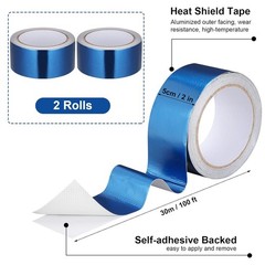 Heat Shield Tape Aluminum Foil Tape Reflective Fiberglass Insulation Waterpro…