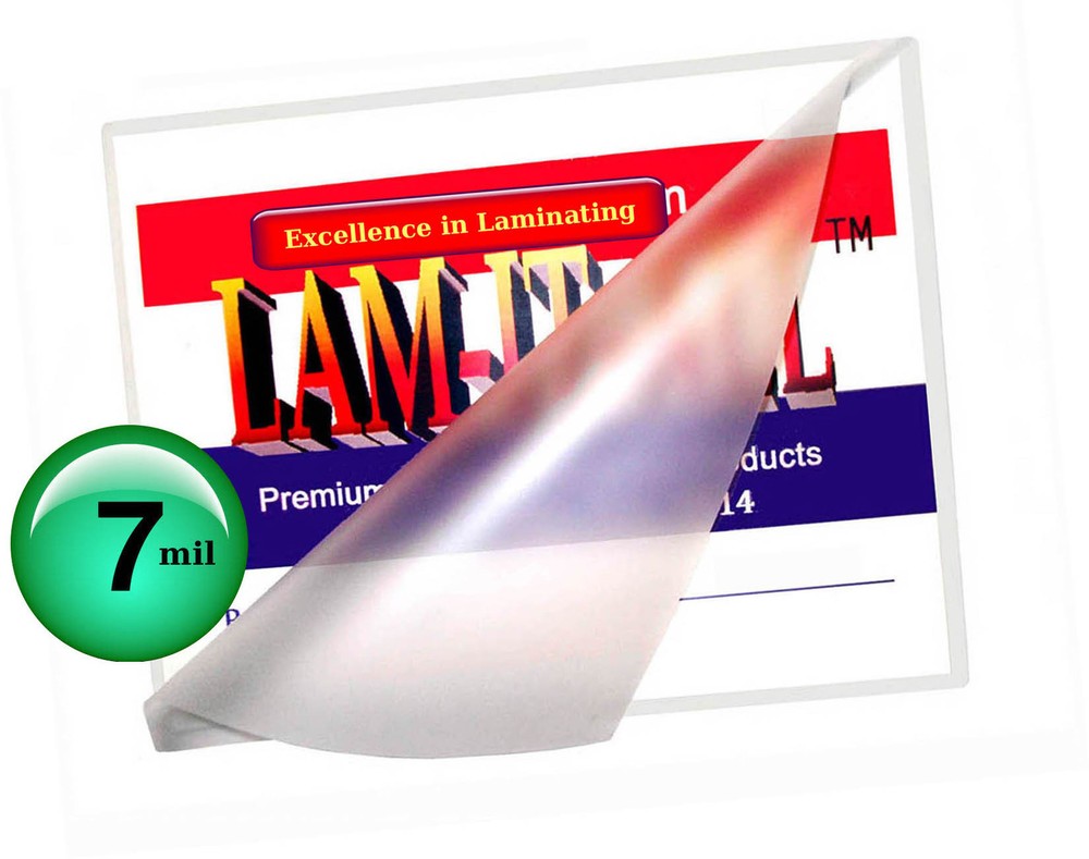 500/pack LAM-IT-ALL 7 Mil Hot Laminating Pouches 2.75 x 3.75 Wallet Photos or?