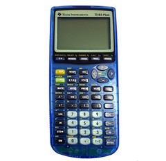 Clear Blue TI 83 Plus Graphing Calculator