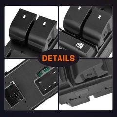 Front Driver Side Power Window Switch for GMC Acadia 2007-2016 901-990 20945224