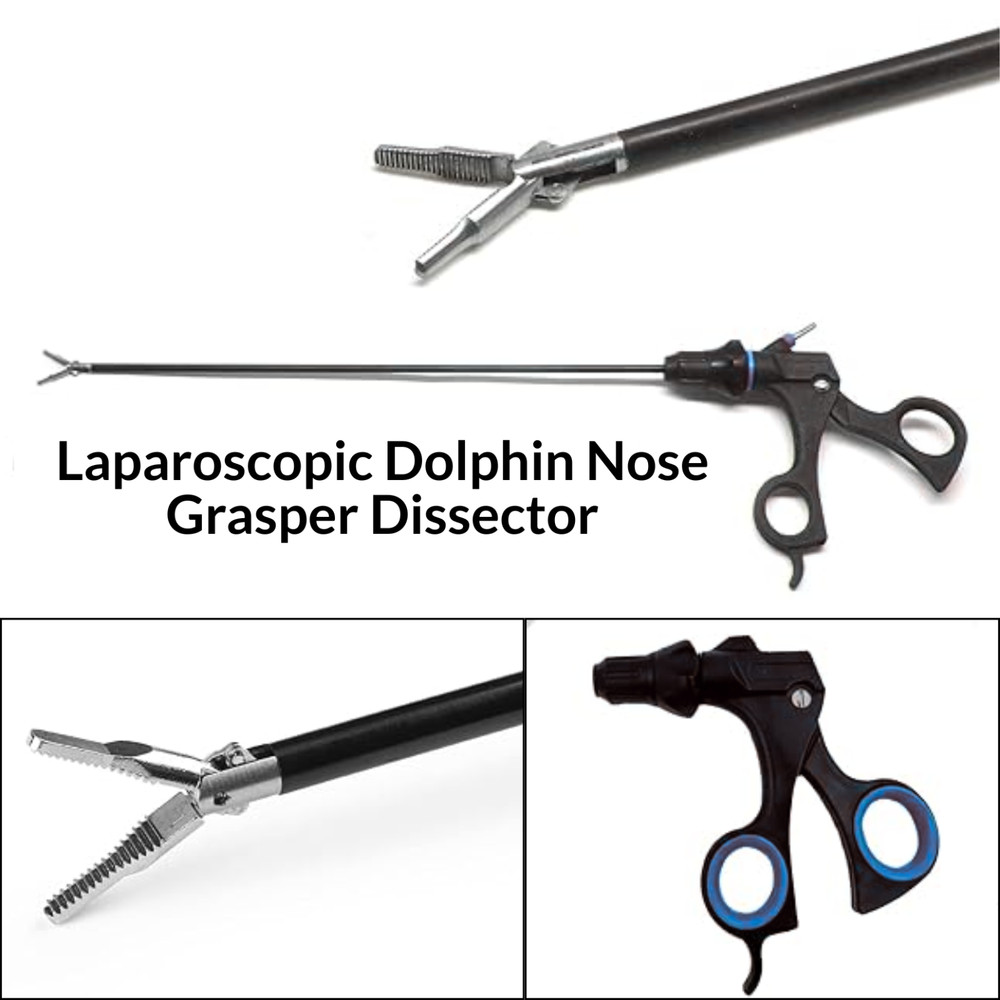 Laparoscopic Dolphin Nose Grasper 5mmx330mm SS Surgical Instrument CE Approved