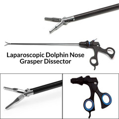 Laparoscopic Dolphin Nose Grasper 5mmx330mm SS Surgical Instrument CE Approved