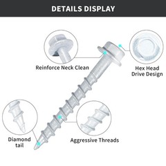 SD Connector Screws, #9 x 1-1/2″ Heavy‑Duty Joist Hanger x 1-1/2 in
