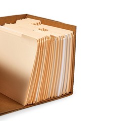 Storage Filing Boxes Collapsible Cardboard HeavyDuty Lift Off Lid 20 Pack