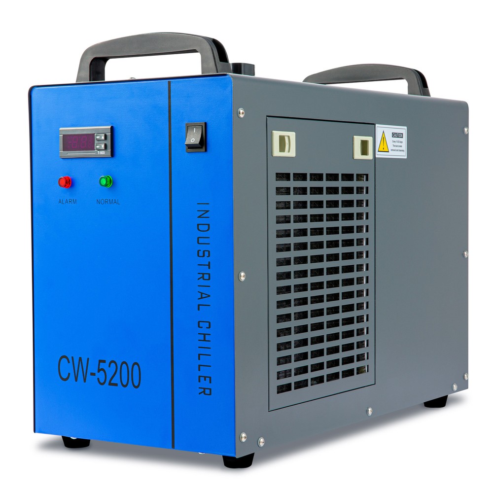 OMTech 6L CW-5200 Industrial Water Chiller for CO2 Laser Engraver Cutter Marker