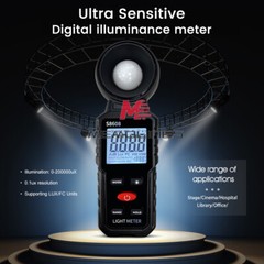 S8608 LCD Light Meter Digital Illuminance Meter Luxmeter Photometer 200000Lux