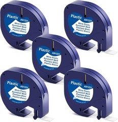 10PK Dymo LetraTag Refills White Plastic 91331 for LetraTag Label Maker LT-100H