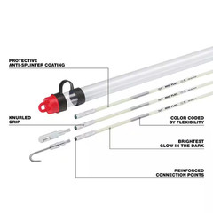 15 Ft. Mid Flex Fiberglass Fish Stick Kit with Accessories