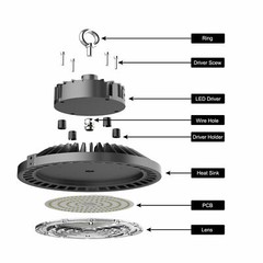 240Watt UFO LED High Bay Light 240W Work Shop Warehouse Lighting 5000K Highbay