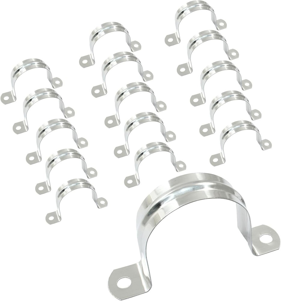 Litoexpe 16Pcs 1-3/4 Inch Rigid Pipe Strap, M45 Stainless Steel Conduit Clamps 2