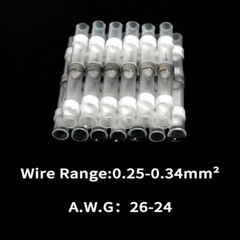 50-1000 Solder Seal Sleeve Heat Shrink Butt Wire Connectors Terminals Waterproof