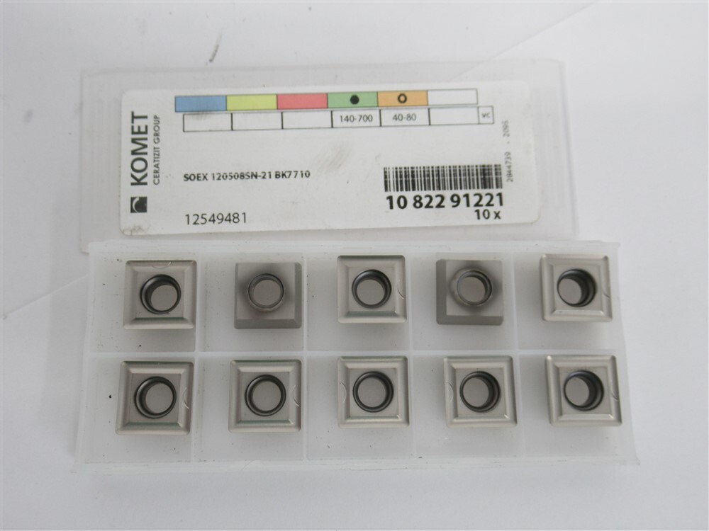 Komet 1082291221 , SOEX 120508SN-21 BK7710 SC Indexable Drill Insert (PK 10)