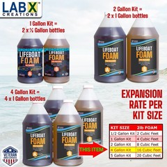 4 Gal 2-Part Pour Foam 2Lb Density kit Closed Cell Liquid Expanding Polyurethane