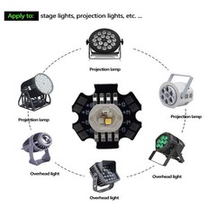 10PCS High Power LED RGB RGBW Smd Led Chip Diodes Emitter Bulb 3W 4W 9W 12W