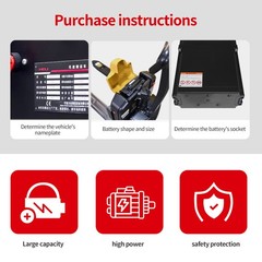 24V 20Ah Lithium Battery EL20_U for Big Joe LPT26 LPT33 T40 EP Pallet Truck Jack