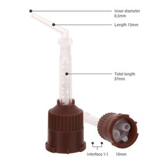 OneMed Dental Mixing Tips HP Brown with Endo Tips 50Pcs/Bag