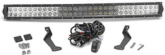 32″ 180W Curved LED Light Bar Spot/Flood Combo Beam W/Wiring Kit & below Roof Mo