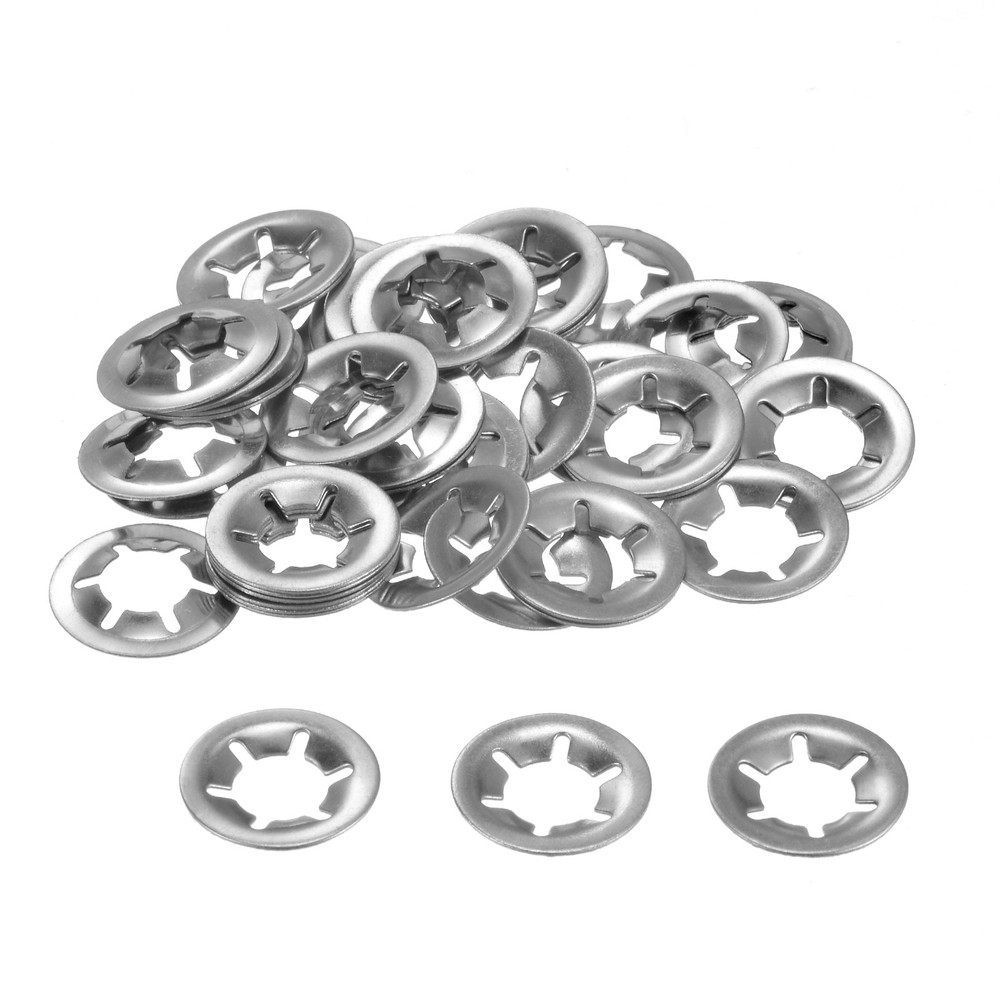 50PCS Internal Tooth Push on Locking Washers Stainless Steel M10 x 20mm
