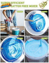 Paint Mixer for Drill Paint Stirring Drill Attachment for 1-5 Gallon Bucket Zinc