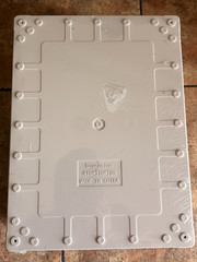 QILIPSU – 410x310x180mm Hinged Cover Stainless Steel Latch Junction Box – NEW