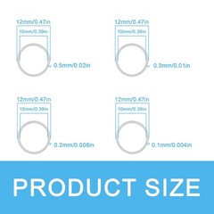 M1012MM Steel Shim Washer Set 48 PCS 0.1/0.2/0.3/0.5mm Precision Spacers