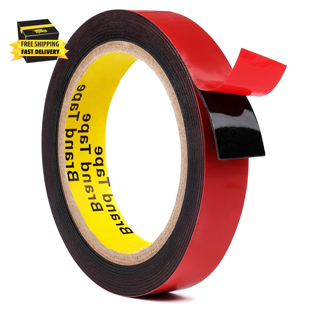Clear Double-Sided Tape – 0.8″ X 16Ft, Heavy Duty Mounting Tape for Automotive,